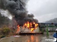 충북 옥천 메추리 농장 불…2000만원 재산 피해