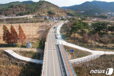 산청 경호강100리 자전거길 묵곡교 구간 완공