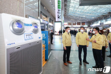 황성규 제2차관, 용산역 방역 현장점검