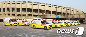 코로나 환자 이송 지원 구급대 동원령