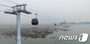 제부도 해상 케이블카 운행 시작