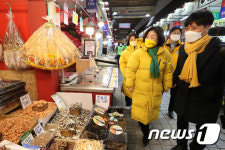 심상정 후보, 고척근린시장 방문