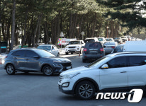 경포해변 교통 혼잡