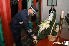공군 제20전투비행단 충령각 참배…호국영령 넋 기려