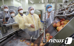 전처리 시설 살펴보는 박병홍 농진청장