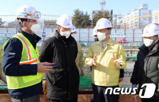 김삼호 구청장, 건설현장 안전점검