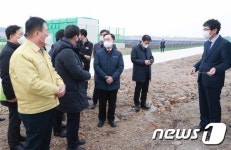 문승욱 장관 염해농지 태양광 단지 방문
