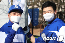 삼성 이원석·오재일 혼연일체