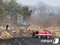 건조주의보 속 안동 풍산읍 야산에 불…1시간여 만에 진화