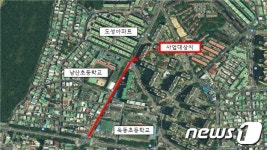 울산 남구, 옥동 거마로 일원 보도 정비공사