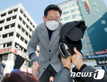 인천 찾은 이재명 대선후보