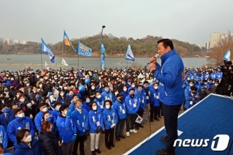 송영길 민주당 대표, 광주 찾아 이재명 지지 호소