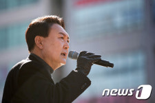 윤석열 후보 자유, 평화, 통일 유세