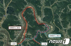 합천군, 율곡면 갑산3구~내천교 간 도로 21일부터 통행제한