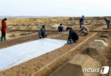 북한 농촌, 벼모판 씨뿌리기 집입…올해를 대농의 해로
