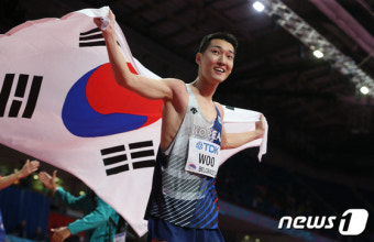 높이뛰기 우상혁, 韓 사상 첫 세계실내육상선수권대회 우승