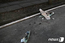 키이우 국립 과학원 인근 추락한 러시아 군 드론
