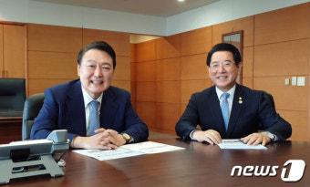 김영록 전남도지사, 윤석열 당선인 면담