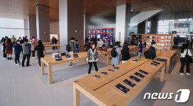 명동에 오는 9일 오픈하는 애플스토어