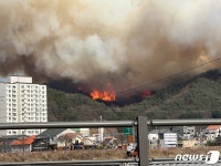 양구서 산불 발생…일부 주민들에 재난대피 문자