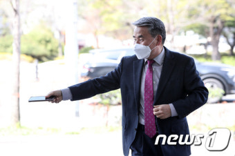 용산 도착한 이종섭 장관 후보자