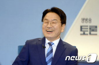 강기정 광주시장 예비후보 '하하하'