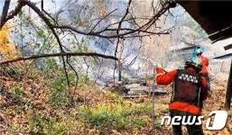 영월 북면 산불 5시간 10분 만에 진화…실화 혐의자 사법처리 방침(종합2보)