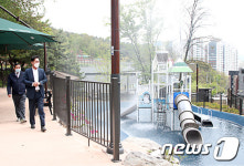 이창우 동작구청장, 현충근린공원 물놀이장 시설 점검