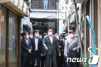 세운 재정비 촉진 지구 찾은 오세훈 시장