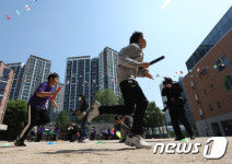 학교 실외 활동은 노마스크