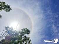 햇무리 뜬 평산마을