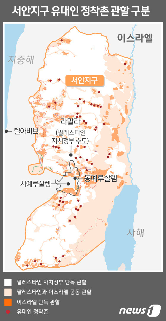 이스라엘, 서안지구에 유대인 정착촌 건설 계획으로 국제사회의 비난 쇄도