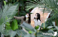 부천시청 실내정원 문 활짝