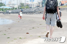 제주 검은모래해변 산책