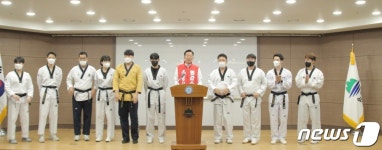원강수 국민의힘 원주시장 후보 태권도 전용 경기장 건립 약속