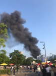 여의도여고 화재... 피어오르는 검은 연기