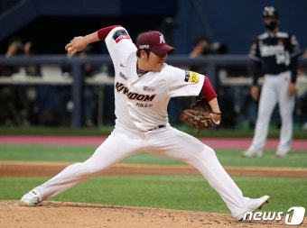 '한현희 7이닝 무실점 역투' 키움, 파죽의 6연승…롯데 6연패