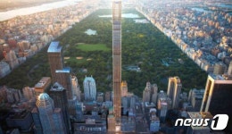 연필처럼 뾰족 뉴욕에 나타난 새 마천루…착공 9년 만에 완공