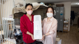 정록, 고양이보호단체 나비야 사랑해에 공기살균기 클랜 후원