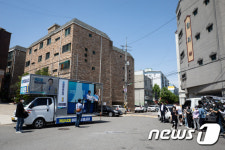 계산동 골목 누비는 이재명 野 후보