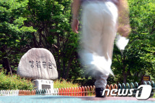 쌍암공원서 산책하는 시민들