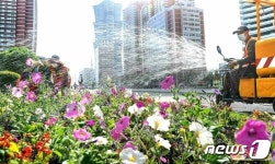 北 화초 재배로 아름다운 환경과 부강조국 건설 이바지