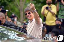 [뉴스1 ★]톰 크루즈, 친절한 톰아저씨…열 번째 내한