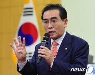 토론회 개회사 하는 태영호