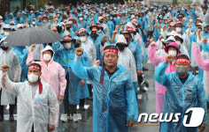 화물연대, 하이트진로 이천공장 앞 도로 점거