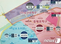 증평 송산초 신설 증천지구 아파트 신축이 관건