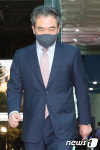 퇴근하는 윤희근 후보
