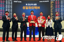 성일하이텍 코스닥시장 상장기념식