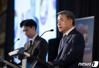 이종섭 국방부 장관, 주한미군전우회 세미나 참석