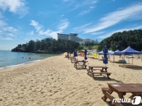 한적한 삼척 증산해변